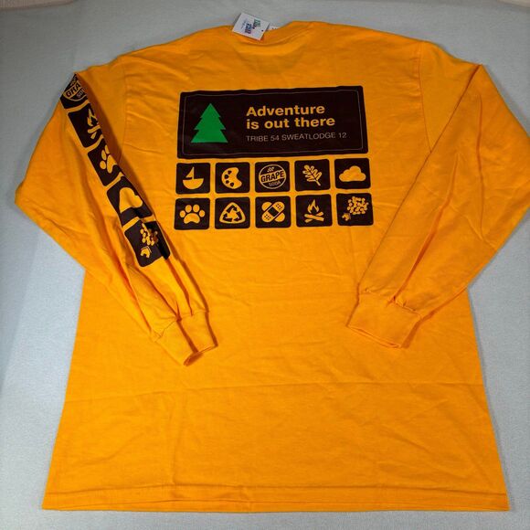 Disney’s Up T-shirt Men’s Large Long Sleeve Russell Wilderness Explorer New - Picture 2 of 8